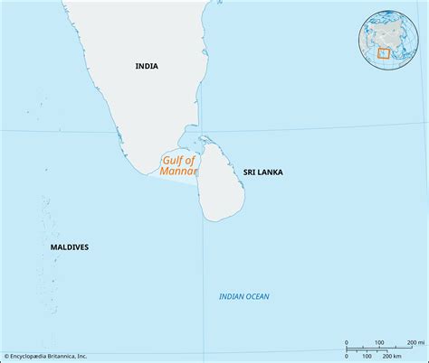 Gulf Of Mannar Map