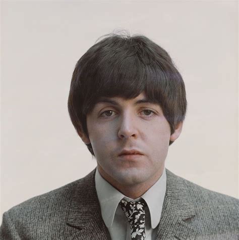 Posed studio session of paul mccartney from the beatles in 1965 – Artofit