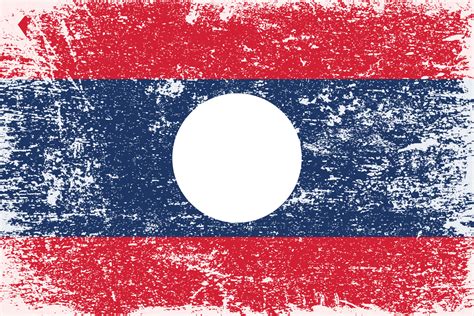 Laos flag distressed grunge texture vector 6636692 Vector Art at Vecteezy