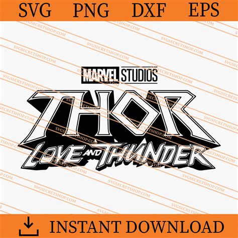 Thor Love And Thunder Logo SVG, Love And Thunder SVG, Thor SVG | SVG ...