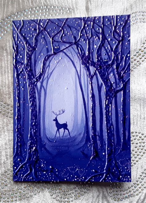 Purple Moonlight High Quality Fine Art Card