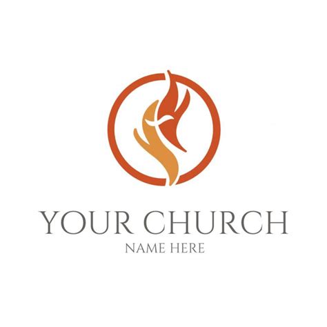 Church and Ministry Logos - Red Fire Cross | ProChurch