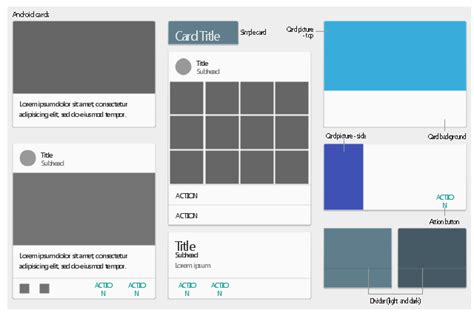 Design elements - Android cards | Design elements - Android cards | Design elements - Android ...