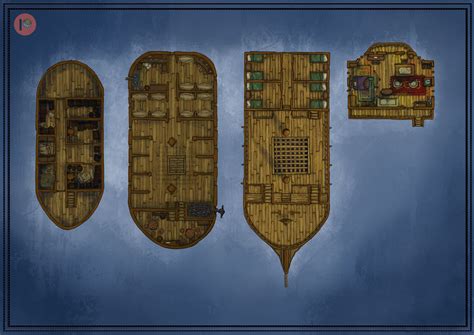 Trade Ship battlemap [OC] : r/DnD