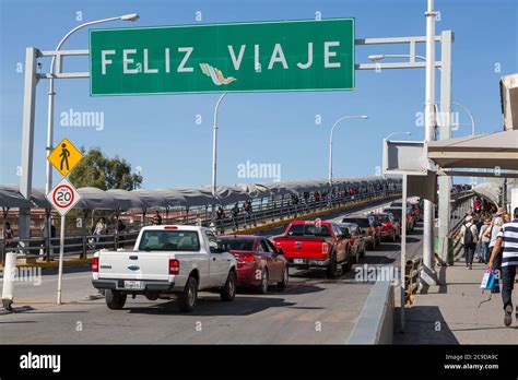 US-Mexico Border from Ciudad Juarez, Mexico Side. "Happy Travels Stock ...