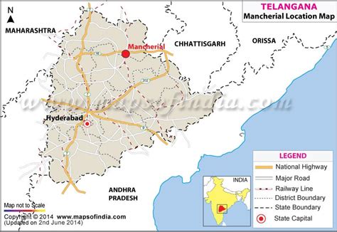 Mancherial Location Map, Where is Mancherial