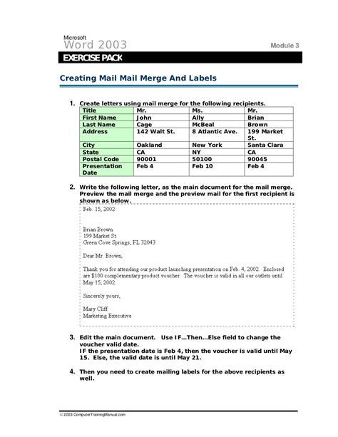 Word exercises (1)