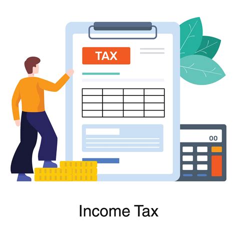 Income Tax Calculation Concept 2107858 Vector Art at Vecteezy