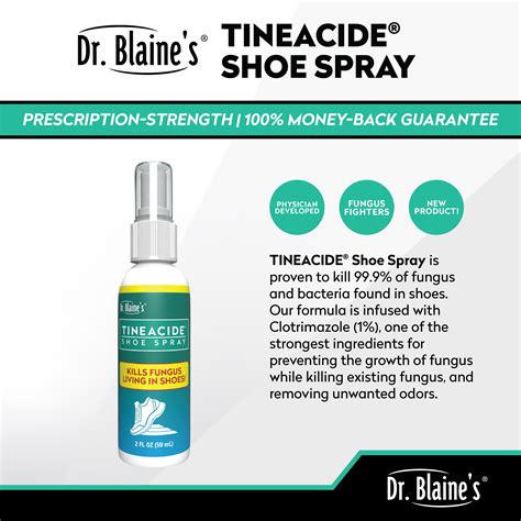 Tineacide Shoe Spray | Dr. Blaine's