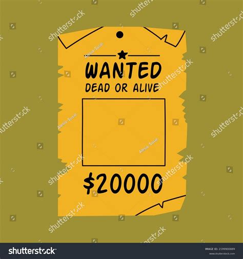 Wanted poster . Wild west outlaw gangster. - Royalty Free Stock Vector ...