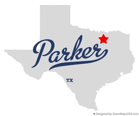 Map of Parker, TX, Texas