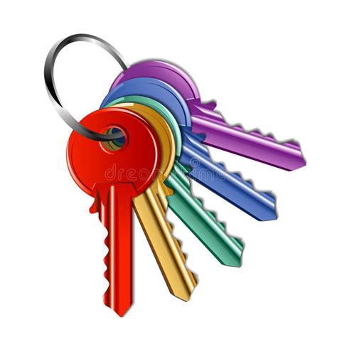 5 Keys Clip Art