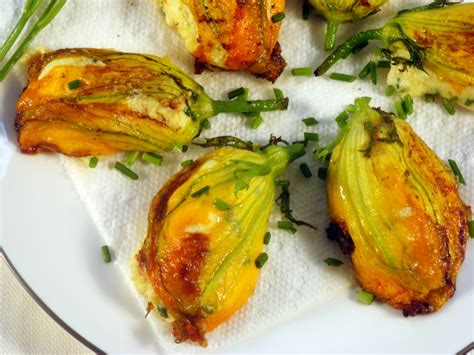 STUFFED ZUCCHINI BLOSSOMS FROM "NOURISHED" | Carb Wars Cookbooks