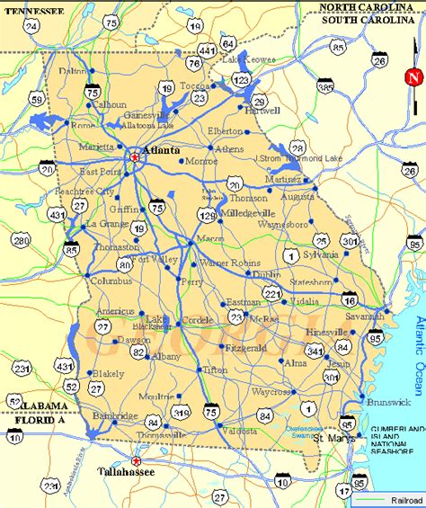 Georgia Map - Listings United States