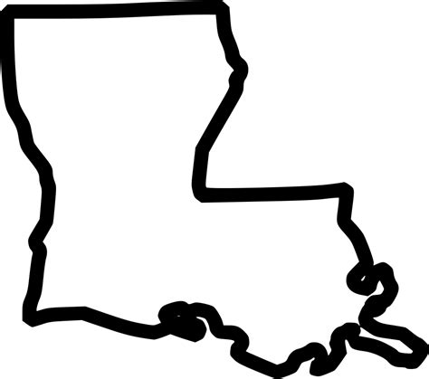 View and Download hd Louisiana Svg Outline - Louisiana State Outline ...