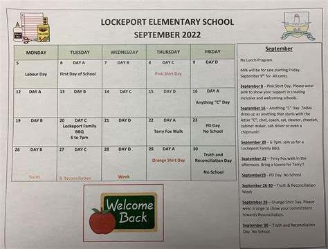 🏫 September’s Calendar 😊 - Lockeport Elementary | Facebook