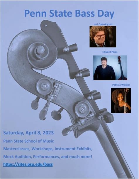 Penn State Bass Day, Penn State School of Music, University Park, 8 April