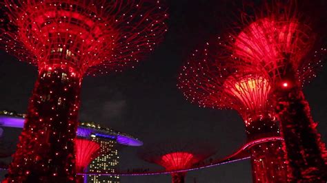 [HD] Gardens by the Bay Light Show | Singapore 2018 - YouTube