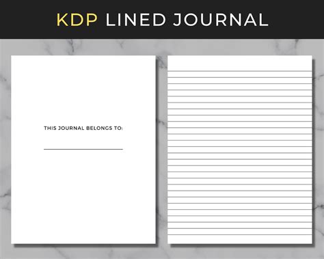 Low Content Journal Templates