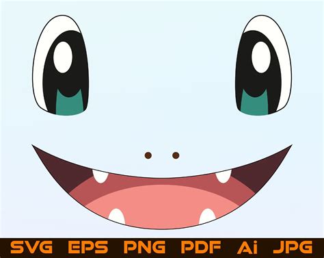 Charmander Pokemon Face Svg Charmander Eyes Smile Clipart Cut - Etsy