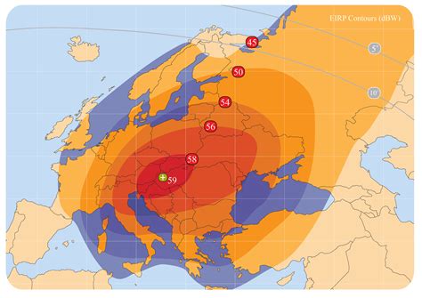 Satellite Beam Footprint - The Best Picture Of Beam