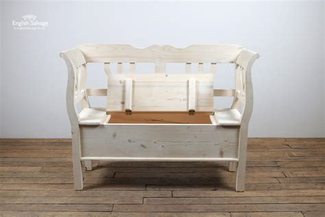 Indoor bench with useful storage seat