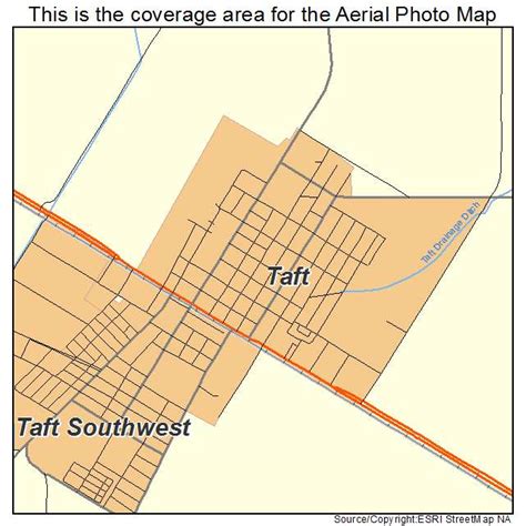 Aerial Photography Map of Taft, TX Texas