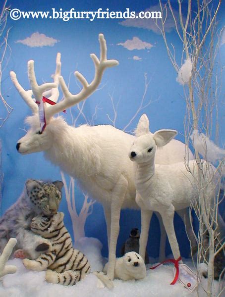 "Spirit" White Reindeer Baby – Big Furry Friends