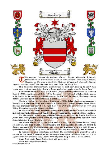 Martin Surname History (Origin & Meaning) with Coat of Arms Download