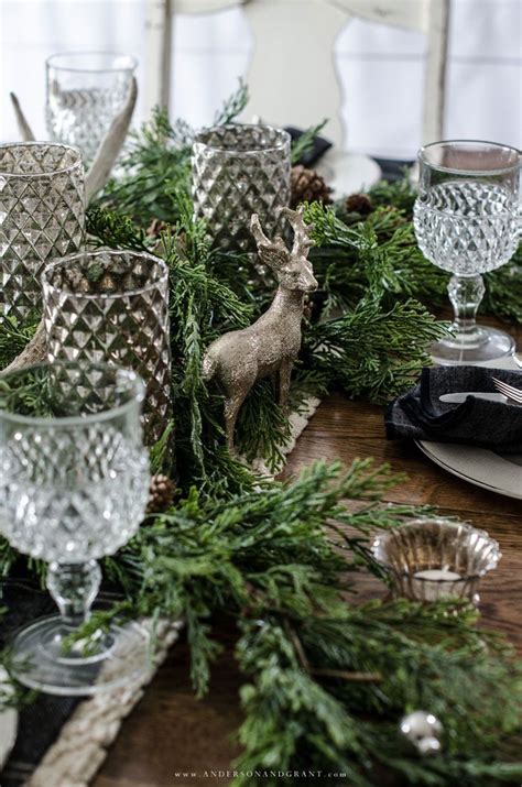 Elegant Woodland Christmas Centerpiece