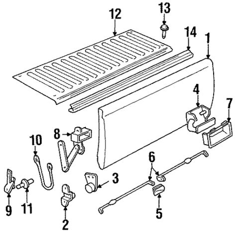 Gmc Sierra Tailgate Latch Diagram - Wiring Diagram Pictures