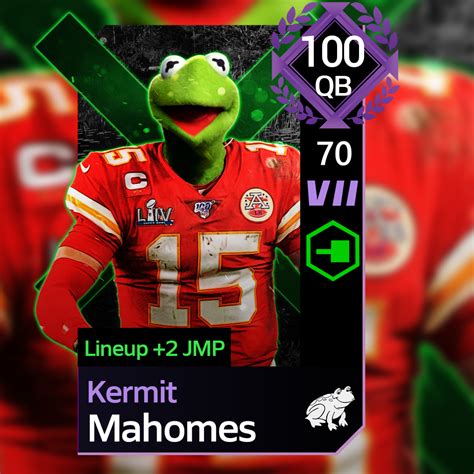 XFrog-Factor Kermit Mahomes : r/MaddenMobileForums