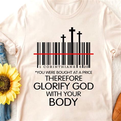 God Code - You were bought at a price therefore glorify god with your body Shirt, Hoodie ...