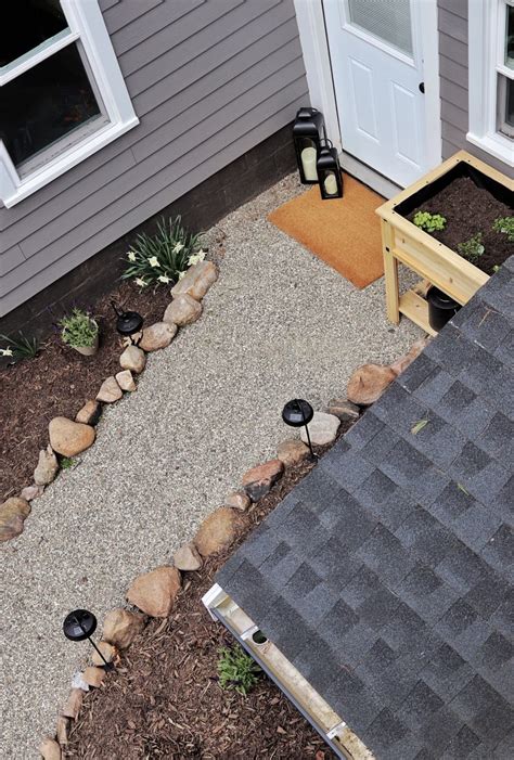 Courtyard Refresh: Pea Gravel Walkway and a Raised Herb Garden - Made by Carli