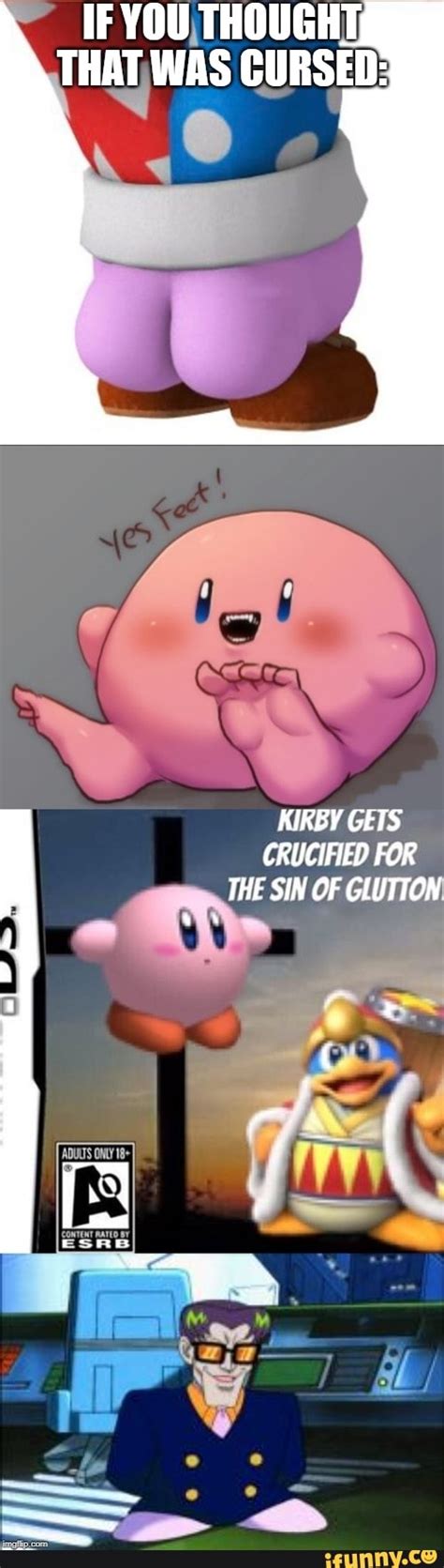 IF YOU, THOUGHT, THAT WAS CURSED: KIRBY GETS CRUCIFIED FOR THE SIN OF GLUTTON - )