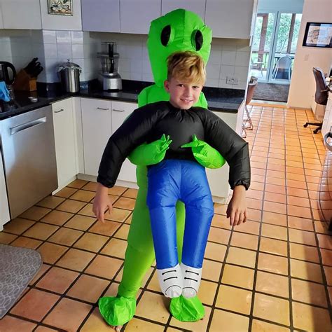 Poptrend Inflatable Alien Costume Inflatable Halloween Costumes Blow Up ...