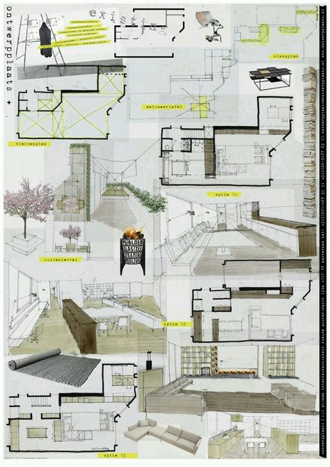 House Design Hand Drawing Board | Interior design presentation ...