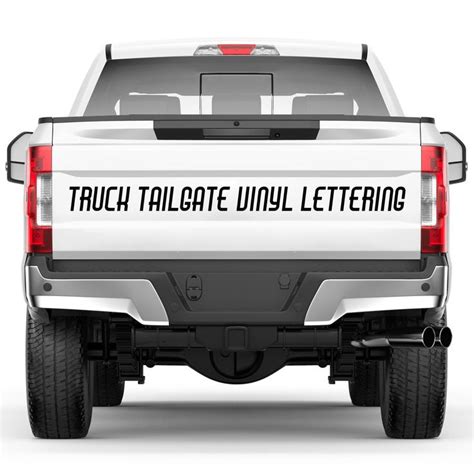 Truck Tailgate Vinyl Lettering | Truck tailgate, Vinyl lettering, Tailgate