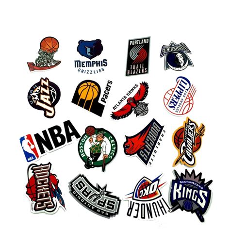 The New 32 Pcs/Lot NBA Club Logo Stickers Waterproof Sticker For Car ...