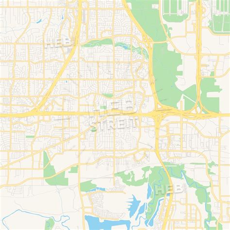 Empty vector map of Euless, Texas, USA | HEBSTREITS Sketches | Map vector, Map, Vector