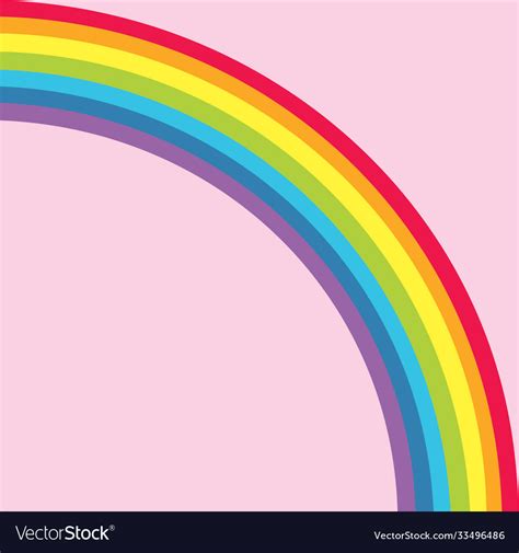 Cute rainbow background and space Royalty Free Vector Image