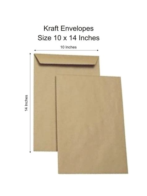 10 x 14 Kraft Envelopes | For Legal, A4, Letter Documents Office & Multipurpose Envelopes ...