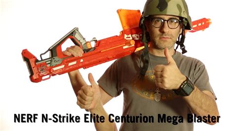 NERF N-Strike Elite Centurion Mega Blaster from ThinkGeek - YouTube