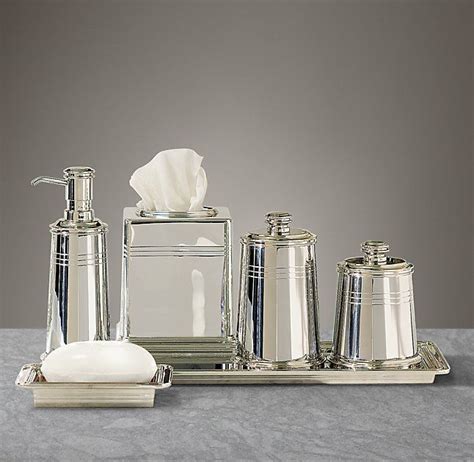 Apothecary Metal Bath Accessories - Polished Nickel | Bath accessories ...