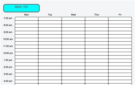 Weekly Schedule Maker – task list templates