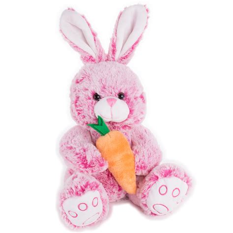 Veil Entertainment Soft Stuffed Rabbit with Carrot Easter Bunny 14 ...