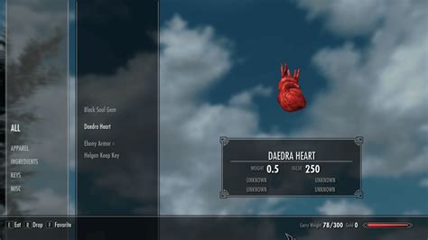 Daedra Heart (Skyrim): ID, Spawn Commands, Value & Weight - TBM | TheBestMods