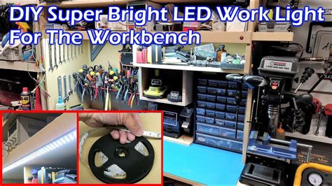 DIY Super Bright LED Light Strip Work Light For Workbench - YouTube