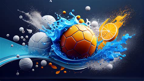 Sport Basketball Splash Water Blue Background, Sports, Water Splash ...