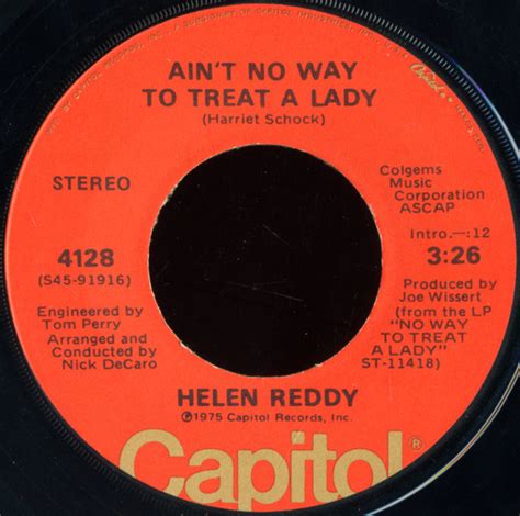 Helen Reddy - Ain't No Way To Treat A Lady (1975, Winchester Pressing, Vinyl) | Discogs